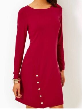 Lilly Pulitzer - UPF 50+ MADDOX STRAIGHT DRESS MALBEC RED